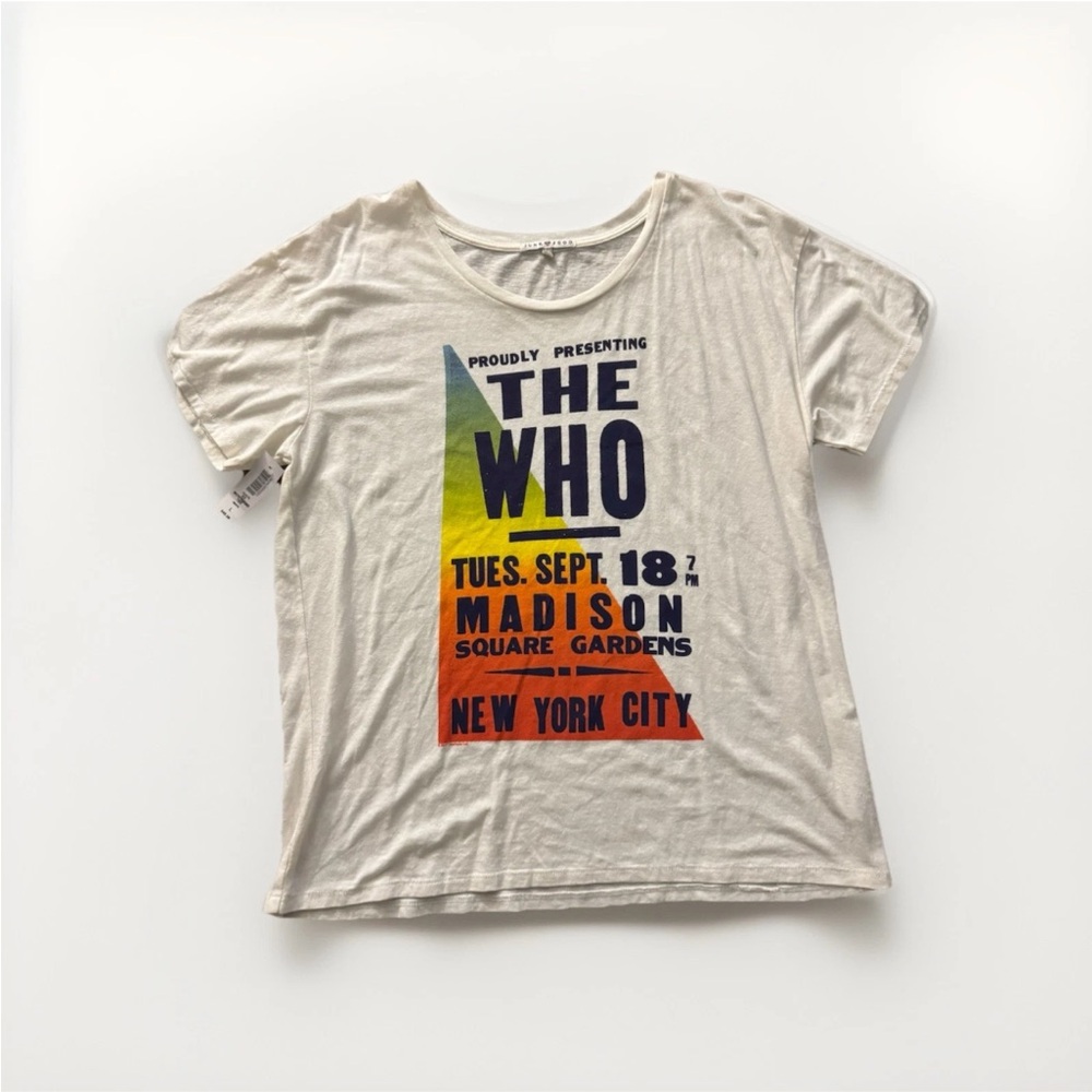 Junk Food The Who Band Tee Aritzia NWT Size L Graphic Boyfriend